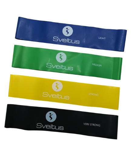 Slika Set elastičnih traka za aerobik (10, 13, 18 i 22 kg) - Sveltus