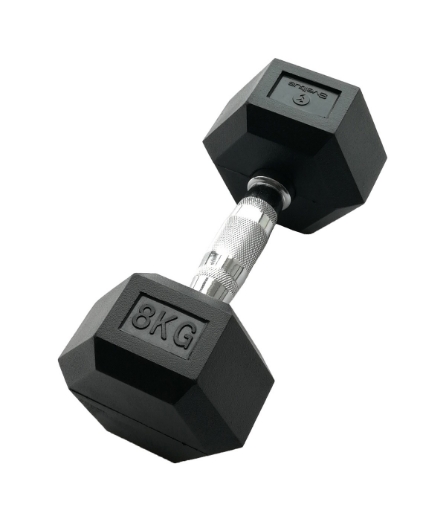 Slika Šesterokutna bučica 8kg - Dumbbell