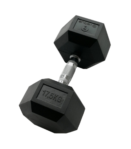 Slika Šesterokutna bučica 17.5 kg - Dumbbell
