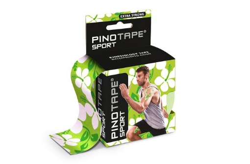 Slika Kinesiološka traka PINOTAPE® Sport - Zeleno s cvjetićima