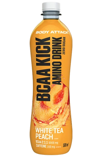 Slika BCAA KICK Bijeli Čaj Breskva - 500 ml Body Attack
