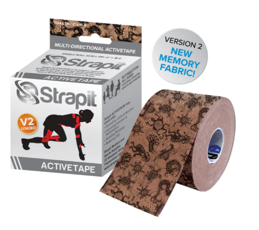 Slika  ACTIVETAPE 5CM x 5M  - BEŽ/CRNA