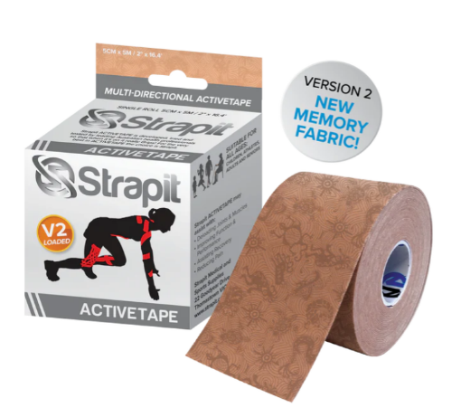 Slika Strapit ACTIVETAPE 5 cm x 5 m – Bež/Bež