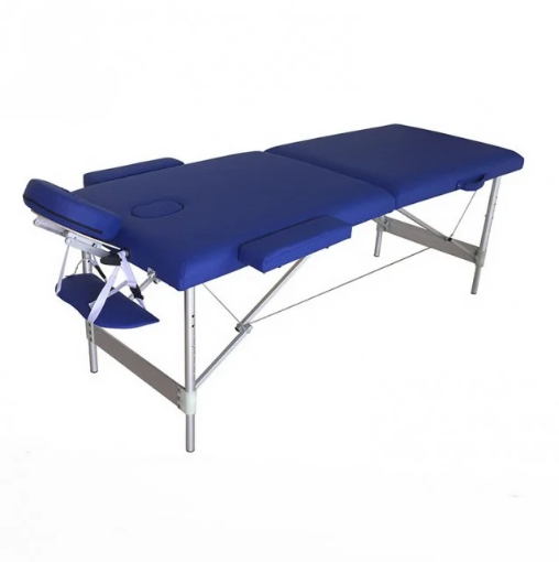 Slika Masažni stol od aluminija - 220 cm Plava