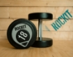 Slika Set 2 okrugle bučice 18 kg - ROCKIT