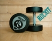 Slika Set 2 okrugle bučice 24 kg - ROCKIT