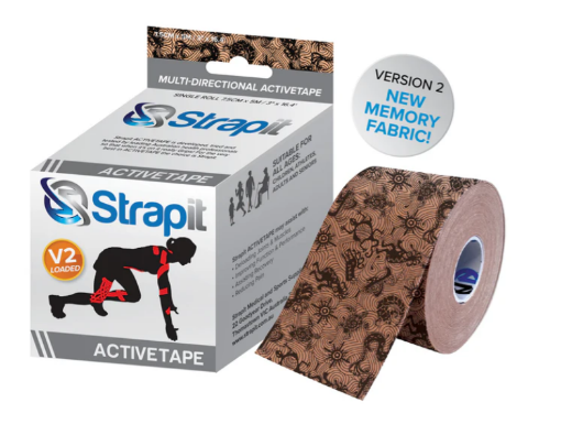 Slika ACTIVETAPE 7,5CM x 5M - BEŽ/CRNA
