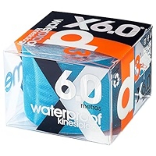 Slika Kineziološka traka d3Tape X6.0 Waterproof - Električno plava, 5 cm x 6 m