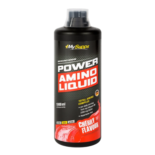 Slika My Supps Power Amino Tekući - 1L Trešnja - Body Attack