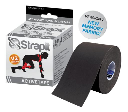 Slika ACTIVETAPE 5CM x 5M – CRNA STRAPIT