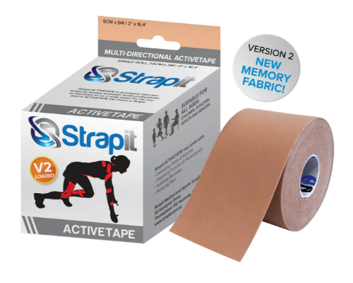 Slika Strapit ACTIVETAPE 7,5 cm x 5 m – Bež