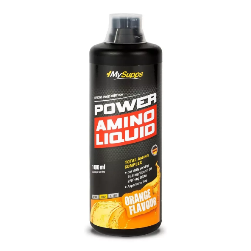 Slika My Supps Power Amino Liquid – 1L Naranča – Body Attack
