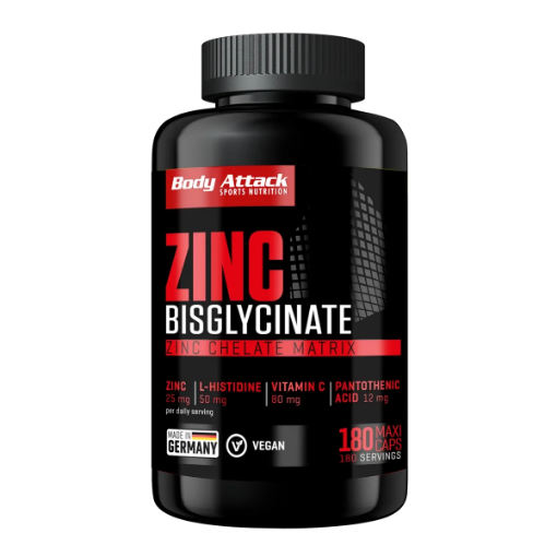 Slika Zinc Bisglycinate  (180 Caps) Body Attack