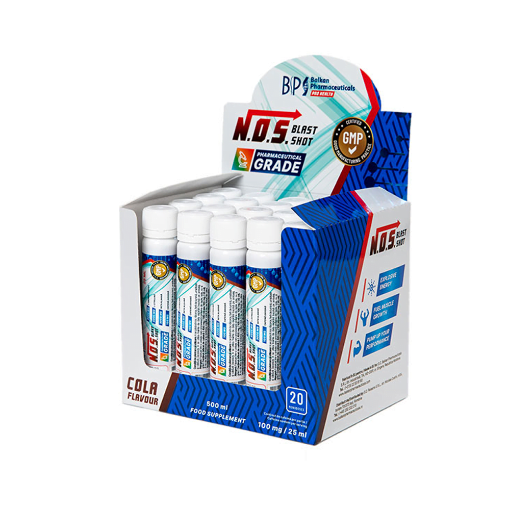 Slika NOS Blast (L-Arginina + L-citrulina + Beta alanina) Shot 20×25ml