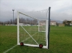 Slika Poarta fotbal aluminiu 7.32x2.44 m cu sistem de tensionare si transport