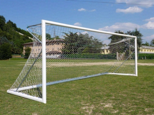 Slika Mobilni aluminijski nogometni gol 7,32 × 2,44 m s uključenom mrežom — VI 5900
