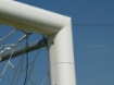 Slika Poarta Fotbal Aluminiu 7.32x2.44 m, cu cadru fix de sol