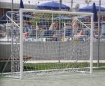 Slika Poarta Fotbal Oțel 4x2 m, fixa cu mansoane incluse