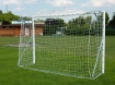 Slika Poarta Futsal Aluminiu 3x2 m, independenta, cu colturi sudate si suporturi rabatabile pentru plasa