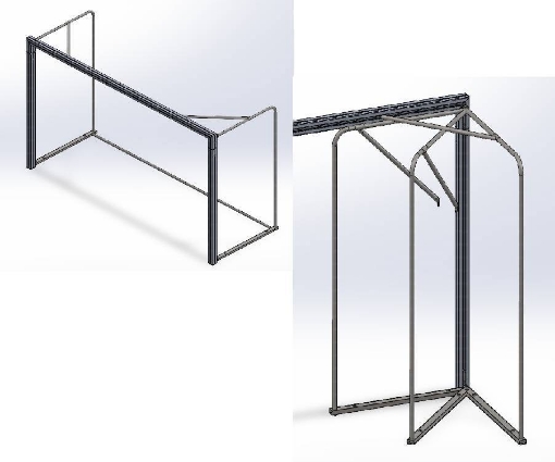Slika Poarta Handbal Aluminiu - 3x2m, pliabila