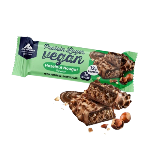 Slika Veganska proteinska pločica 55g - Lješnjakov nugat