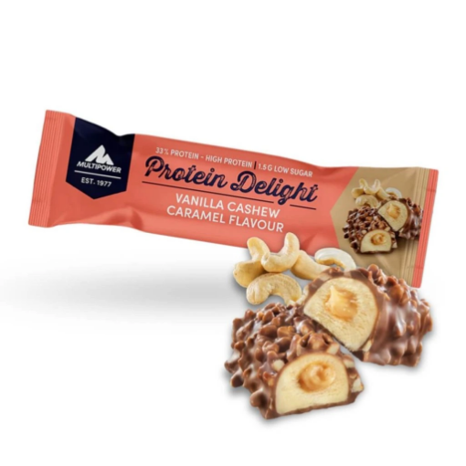 Slika Proteinski snack Delight - 35g - Vanilija Cashew Karamel