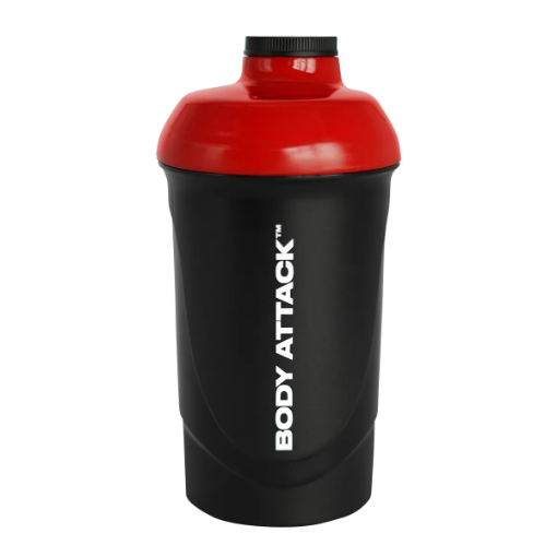 Slika SHAKER CRNA/CRVENA 600 ML BODY ATTACK