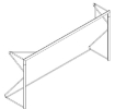 Slika Mobilni aluminijski nogometni gol 4 × 2 m — Ø80 mm s uključenom mrežom — VI 6028