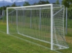 Slika Mobilni aluminijski nogometni gol 6 × 2 m — Ø80 mm s uključenom mrežom — VI 6033